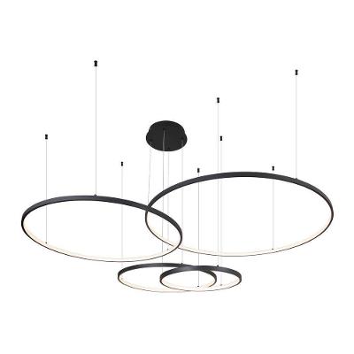 Lustre Pendente Sindora Qd05365 Preto Led Bivolt