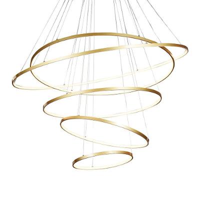 Lustre Pendente Sindora Dcd015069 Dourado Led Bivolt