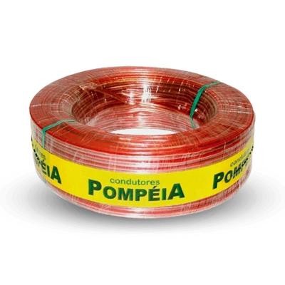 Cabo Paralelo Pompeia 2x1,50mm Bicolor Cristal Rolo Com...