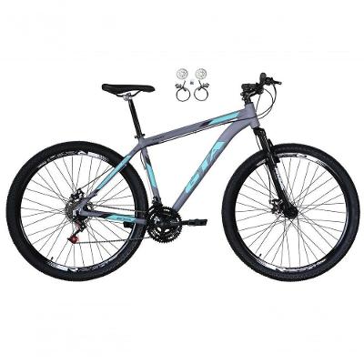 Bicicleta Aro 29 Feminina Gta Start 21v Freio A Disco Hidráulico Alumínio Garfo Suspensão - Cinza Tam.21