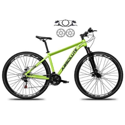 Bicicleta Aro 29 Absolute Nero 5 Alumínio 21v Freio A Disco Hidráulico Garfo Suspensão - Verde Tam.17
