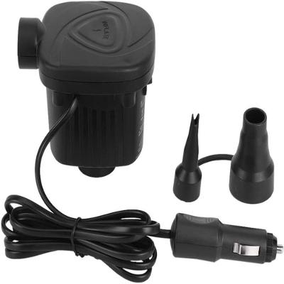 Bomba De Ar Elétrica 12v Para Infláveis Colchão E Barcos - Portátil E Prática Com 2 Bocais