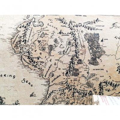 Quebra-cabeça Puzzle Mapa Terra Média De 300 Peças Em Mdf