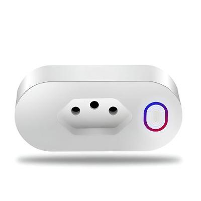 Tomada Inteligente 10a Bivolt Compatível Com Controle De Voz Casa Inteligente Alexa E Google Home