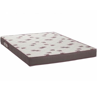 Colchão Casal 138x188x14 Espuma D28 Bordado Light Branco Bordô - Ortobom