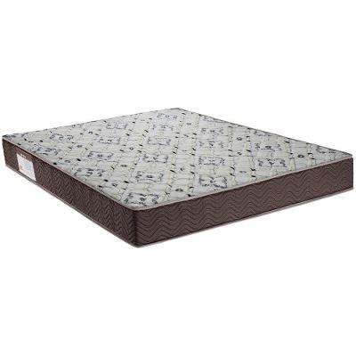 Colchão Casal 138x188x18 Espuma D45 Bordado Iso Marrom Branco - Ortobom