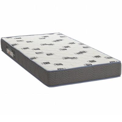 Colchão Solteiro 88x188x17 Espuma D33 Bordado Light Branco Azul - Ortobom