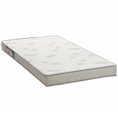 Colchão Solteiro 88x188x12 Espuma D23 Liso Light Branco Cinza - Ortobom