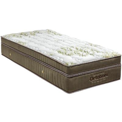 Colchão Solteiro 88x188 Espuma Viscogel D45 Molas Gold Ultra Gel Dourado Branco - Ortobom