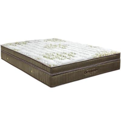 Colchão King 193x203 Espuma Viscogel D45 Molas Gold Ultra Gel Dourado Branco - Ortobom