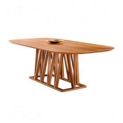 Mesa De Jantar Moderna Madeira Maciça 2,0x1,0m Granada