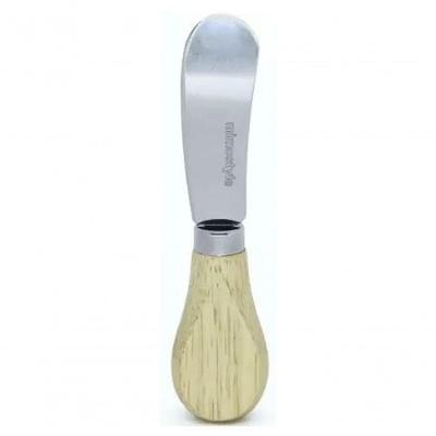 Espátula Para Queijo Inox Com Cabo De Madeira 12.8 Cm - Mimo Style - Ac19012