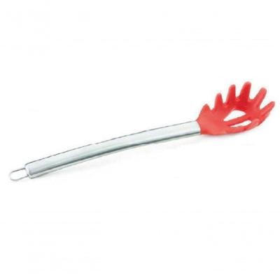 Colher Para Espaguete De Silicone Vermelho Com Cabo Em Inox 33.5 Cm - Mimo Style - Asa1304