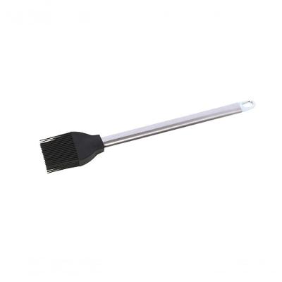 Jogo 2 Pincéis Silicone Cabo Inox Preto 25,5 Cm Mimo Style
