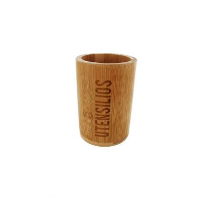 Porta Utensílios De Bambu 14cm Ecokitchen Mimo Style Bm22105