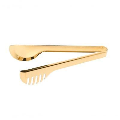 Jogo Com 2 Pegadores De Massa Inox Gold 24 Cm Mimo Style