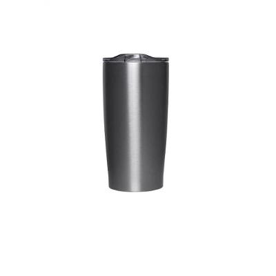 Copo Térmico Inox Cinza 590 Ml Com Tampa Mimo Style Aj22005