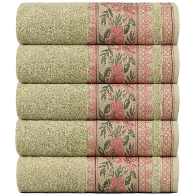 Kit 5 Toalhas De Banho Fio Penteado Jacquard - 70x140cm - Nice - Malva