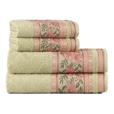 Jogo Toalhas De Banho Fio Penteado 4 Peças Jacquard - Nice - Malva