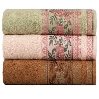 Kit 3 Toalhas De Rosto Fio Penteado Jacquard - 50x70cm - Nice - Kit 3