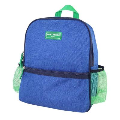 Kit Mochila Escolar Pote Para Lanche E Garrafa 460ml Infantil - Azul Azul