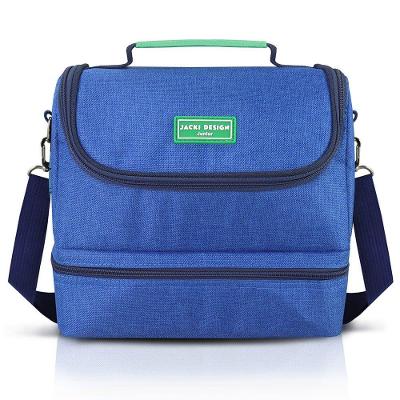 Kit Lancheira Térmica Pote Para Lanche E Garrafa 460ml Infantil Azul