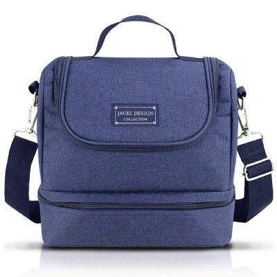 Kit Bolsa Térmica, Marmita, Garrafa 700ml E Porta Escovas Azul