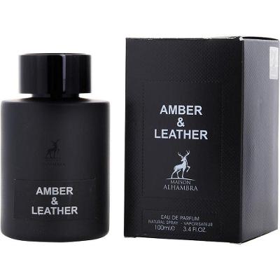 Perfume Masculino Maison Alhambra Amber & Leather Eau De Parfum Spray 100 Ml