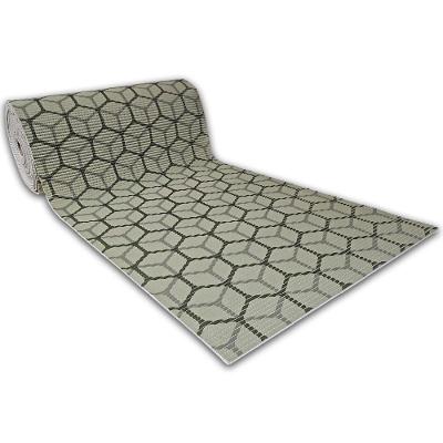 Tapete Passadeira Capacho Emborrachada Antiderrapante 0,65x1,00 Cubos Verde