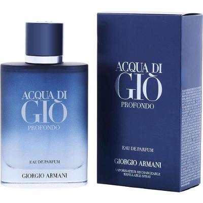 Perfume Masculino Giorgio Armani Acqua Di Gio Profondo Edp Spray Refilável 100 Ml