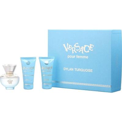 Perfume Feminino Gianni Versace Dylan Turquoise Edt Spray 50 Ml & Gel De Banho