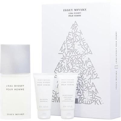 Perfume Masculino Issey Miyake L'eau D'issey Edt Spray 125 Ml&bálsamo Pós-barba 50 Gel De Banho