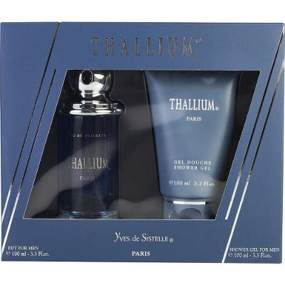 Perfume Masculino Yves De Sistelle Thallium Edt Spray 100 Ml & Gel Banho