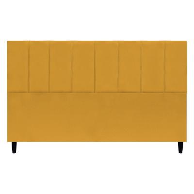Cabeceira Para Cama Box King Size 195 Cm Classic Suede Mostarda Suede