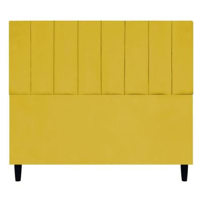 Cabeceira Para Cama De Casal 140 Cm Elen Suede Amarelo Suede