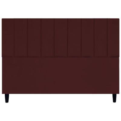 Cabeceira Para Cama King 195 Cm Elen Suede Bordô Suede
