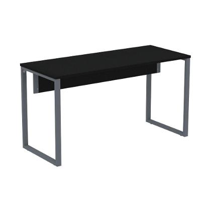 Mesa Escritório P25 Tub Pandin 120 Cm (larg) Tampo Mdp Preto Pé Aço Tubular Grafito