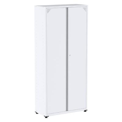 Armário Alto 2 Portas Pandin 80 Cm (largura) Inmetro Estrutura E Portas Aço Branco C- Chave
