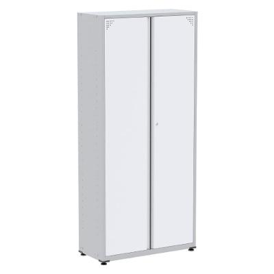 Armário Alto 2 Portas Pandin 80 Cm (largura) Inmetro Estrutura Aço Cinza E Portas Brancas C- Chave