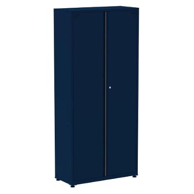 Armário Alto 2 Portas Pandin 80 Cm (largura) Inmetro Estrutura E Portas Aço Azul C- Chave