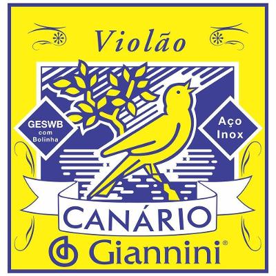 Encordoamento Para Violao Geswb Serie Canario Aco 0.11 Giannini