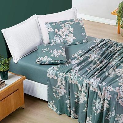 Jogo De Cama King Estampado 04 Peças 200 Fios Avere Primavera Primavera