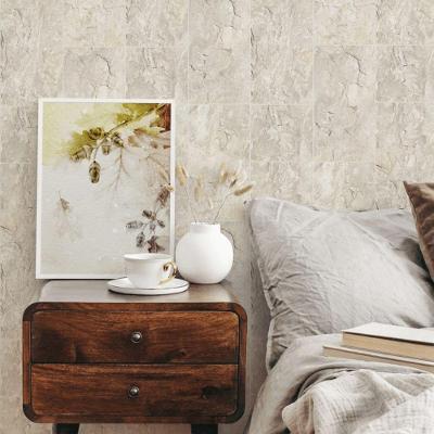 Papel De Parede Struktura Pedra Branco 45768