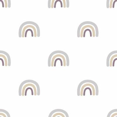Papel De Parede Minime Infantil Cinza 17129