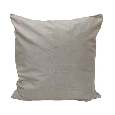 Capa Para Almofada Veludo Cristal 45cm X 45cm Bege Neutro