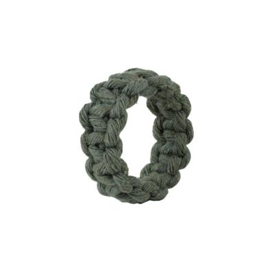 Porta Guardanapos Em Algodão Cordão Transado Mameg Verde Musgo