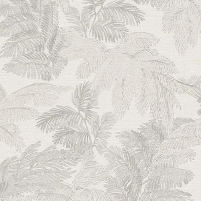 Papel De Parede Thema Folhagem Cinza 28811