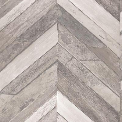 Papel De Parede Exposure Ep3403 Painel De Madeira Chevron - Rolo: 10m X 0,53m