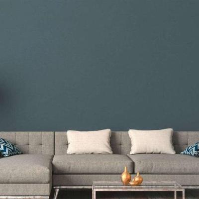 Papel De Parede Antigua Aspecto Têxtil Azul 371783ag