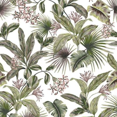 Papel De Parede Botânica Hf Folhagem Verde 81277